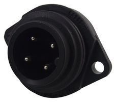 HIRSCHMANN CA3GS Circular Connector, Circular Power Connector, CA Series, Panel Mount Plug, 4 Contacts, Screw Pin