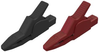 HIRSCHMANN TEST AND MEASUREMENT AK 2 B 2540 I Crocodile Clip, AK 10, 30 mm, 34 A, Black, Red