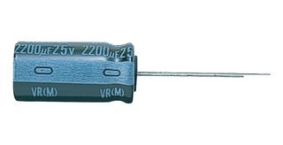 NICHICON UVR1H221MPD Electrolytic Capacitor, 220 µF, 50 V, ± 20%, Radial Leaded, 2000 hours @ 85°C, Polar