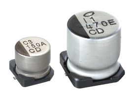 NICHICON UCD1J100MCL1GS SMD Aluminium Electrolytic Capacitor, Radial Can - SMD, 10 µF, 63 V, 2000 hours @ 85°C, Polar