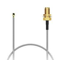 GCT CAB468RF-0200-A-1 RF / Coaxial Cable Assembly, 7.87 ", 200 mm, 1.13mm, IPEX MHFI Right Angled Plug
