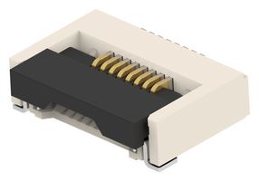 TE CONNECTIVITY 2554607-8 FFC / FPC Board Connector, 0.5 mm, 8 Contacts, Surface Mount, Bottom, 1 Row