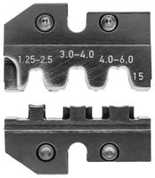 KNIPEX 97 49 15 Crimp Tool Die, 2 Profile, 16-10AWG, 17-10AWG Lug & Non-Insulated Open Plug Type Connectors