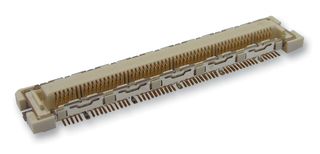 HIROSE / HRS FX10A-100S/10-SV(71) Mezzanine Connector, With Guide And Ground Plate, Receptacle, 0.5 mm, 2 Rows, 110 Contacts