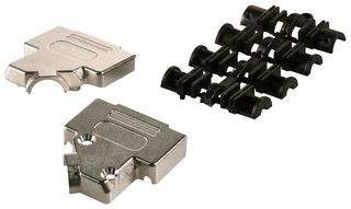 MH CONNECTORS MHD45ZK-15-K D Sub Backshell, MHD45ZK, DA, 45°, Zinc Body