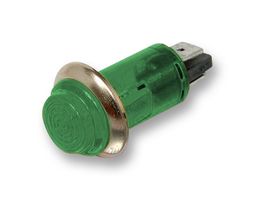 CAMDENBOSS IND504203-240-T/GRN Neon Indicator, 250 V, Green, 13 mm, Round