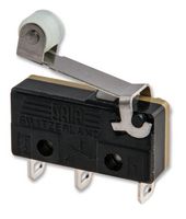SAIA-BURGESS XCG3-S1Z1 Microswitch, Snap Action, Roller Lever, SPST, Solder, 5 A