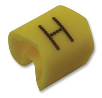 TE CONNECTIVITY - RAYCHEM 13611417 Wire Marker, K Type, Pre Printed, H, Black, Yellow, 5.8mm x 12.56mm, 10 mm