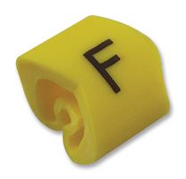 TE CONNECTIVITY - RAYCHEM 7201415 Wire Marker, F, Black, Yellow, 3.5 mm
