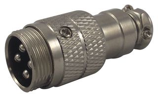 UNBRANDED JR2908A-4P Circular Connector, Standard Circular Connector, Cable Mount Plug, 4 Contacts, Solder Pin