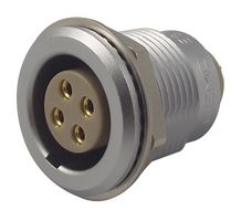 LEMO EGG.2B.304.CLL Circular Connector, Standard Circular Connector, 2B Series, Panel Mount Receptacle, 4 Contacts