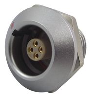 LEMO EGG.0K.304.CLL Circular Connector, Sealed Circular Connector, 0K Series, Panel Mount Receptacle, 4 Contacts