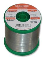 STANNOL 535766 Solder Wire, Lead Free, 1mm Diameter, 227°C, 500g