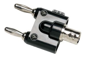 FLUKE FLUKE BP880 Connector Adapter, BNC Coaxial, 1 Ways, Plug, Banana - 4mm, 2 Ways, Receptacle