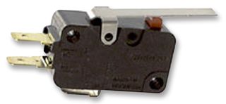 OMRON ELECTRONIC COMPONENTS D3V-113-1C24 Microswitch, Miniature, Long Hinge Lever, SPDT, Quick Connect, 11 A, 250 V