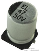 MULTICOMP PRO MCEEL50V476M8X10.5 SMD Aluminium Electrolytic Capacitor, Radial Can - SMD, 47 µF, 50 V, 2000 hours @ 105°C, Polar