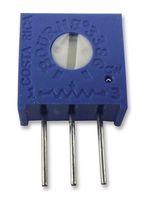 BOURNS 3386W-1-503LF Trimmer, Single Turn, Cermet, Side Adjust, 50 kohm, Through Hole, 1 Turns
