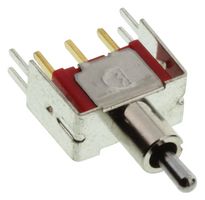 MULTICOMP PRO 1MS5T2B4V2RE Toggle Switch, On-Off-(On), SPDT, Non Illuminated, 1M, Through Hole, 100 mA