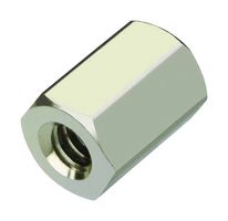 HARWIN DEL-R40-1001202 Standoff, Brass, M4, Hex Female, 12 mm, 12 mm