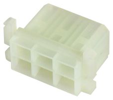 TE CONNECTIVITY - AMP 180904 Connector Housing, FASTIN FASTON, Plug, 6 Ways, 9.1 mm, 6.35mm Solderless Receptacle Terminals