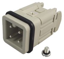 LAPP 10.4200 Heavy Duty Connector, 3+PE, Wire Protection, HA, Insert, 3 Contacts, A3/4, Plug, Screw Pin