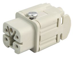 LAPP 10.4320 Heavy Duty Connector, 4+PE, Wire Protection, HA, Insert, 4 Contacts, A3/4, Receptacle, Screw Socket