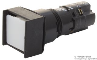 RAFI 1.15.108.276/0000 Industrial Pushbutton Switch, LUMOTAST 75 Series, 16.2 mm, SPST-NO, SPST-NC, Momentary, Square