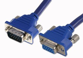 CLEVER LITTLE BOX LPVGA-M/F-5.0M-FP Audio / Video Cable Assembly, D Subminiature H/D Plug, VGA, 15 Way