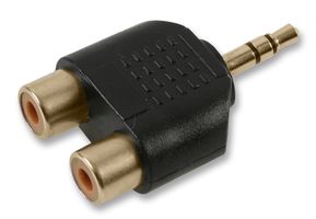 MULTICOMP PRO PS000170 Audio Adapter, Stereo Plug - 3.5mm, RCA / Phono Receptacle x 2