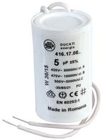 DUCATI 4.16.17.08.06 Motor Run Capacitor, Metallized PP, Can, 5 µF, ± 5%, 450 V