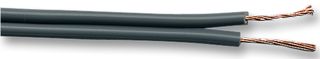 MULTICOMP PRO 2X463 GRY Multicore Cable, Figure 8 Twin, Unscreened, 2 Core, 0.34 mm², 328 ft, 100 m