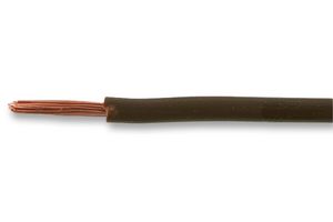 PRO POWER 6491X-2.50MMBRN100M Wire, Stranded, BS6004, PVC, Brown, 7 x 0.67mm, 100 m