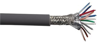 BELDEN 8106 060100 Multipair Cable, Computer EIA RS-232/422, Screened, 6 Pair, 24 AWG, 100 ft, 30.5 m