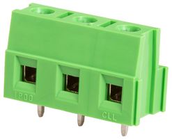 CAMDENBOSS CTB0118/3 Standard Terminal Block, Wire to Board, CTB0118, 3 Contacts, 7.62 mm, Terminal Block, PCB