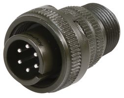 AMPHENOL INDUSTRIAL MS3106A-14S6P Circular Connector, MIL-DTL-5015 Series, MS3106 Series, Straight Plug, 6 Contacts, Solder Pin