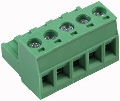 IMO PRECISION CONTROLS 21.950M/5-E Pluggable Terminal Block, 5.08 mm, 5 Ways, 28 AWG, 14 AWG, 1.5 mm², Screw