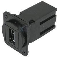 TUK KCUAA2BKDPM USB Adapter, USB Type A Receptacle, USB Type A Receptacle, USB 2.0, D Universal