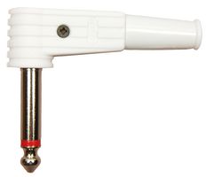 CLIFF ELECTRONIC COMPONENTS FM1105W Phone Audio Connector, White, 2 Contacts, Plug, 6.35 mm, Cable Mount
