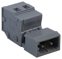 WAGO 231-602 Pluggable Terminal Block, 5 mm, 2 Ways, 28 AWG, 12 AWG, 2.5 mm², Clamp