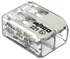 WAGO 221-682 Wire Splice, WAGO 221 Series, 20 AWG, 10 AWG, 6 mm²