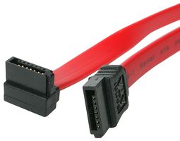 STARTECH SATA24RA1 Computer Cable, 24in SATA to Right Angle SATA Serial ATA Cable