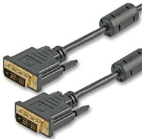PRO SIGNAL PSG90417 Audio / Video Cable Assembly, DVI-D (Single Link) Plug, DVI-D (Single Link) Plug, 6.6 ft, 2 m