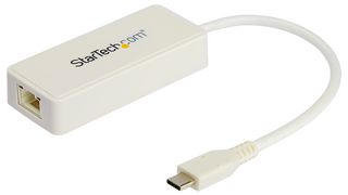 STARTECH US1GC301AUW Converter, USB-C Ethernet Adapter with Extra USB Port, USB 3.1 Type-C Gen 1