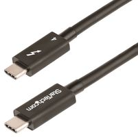 STARTECH TBLT4MM1M USB Cable, 3ft (1m) Thunderbolt 4 Cable, 40Gbps, 100W PD, 4K/8K Video, Intel-Certified