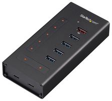 STARTECH HB30C5A2CST USB HUB, SELF POWERED, TYPE C/A, 7PORT