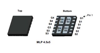 ONSEMI FDMQ8203 Dual MOSFET, Complementary N and P Channel, 100 V, 100 V, 6 A, 6 A, 0.085 ohm