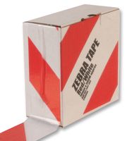 JSP HDH000-505-400 ZEBRA TAPE, RED/WHITE, 50MX7CM