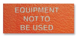 MULTICOMP PRO 7827297 Label, Identification, 16 mm, 38 mm, Nylon Cloth, Equipment Not To Be Used