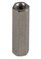 TR FASTENINGS TRFAHSBFFM2.5-15-4 Standoff, Brass, M2.5 x 0.45, Hex Female, 15 mm, 15 mm