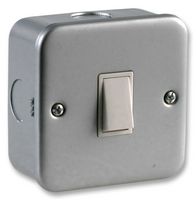 PRO ELEC 9401SMB LIGHT SWITCH, METALCLAD, 1GANG, 2WAY